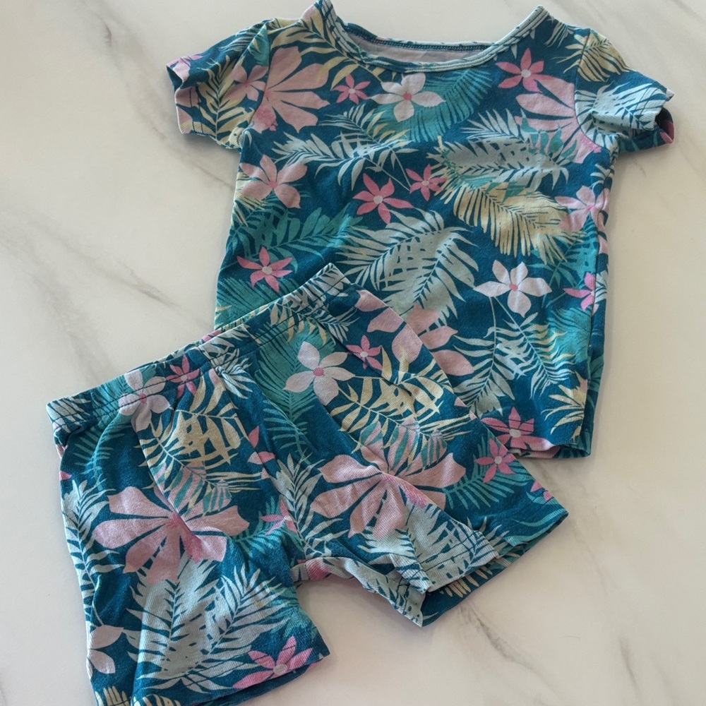 Tropical Floral Baby Outfit
